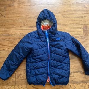 BOYS THE NORTH FACE DOWN REVERSIBLE JACKET XL
